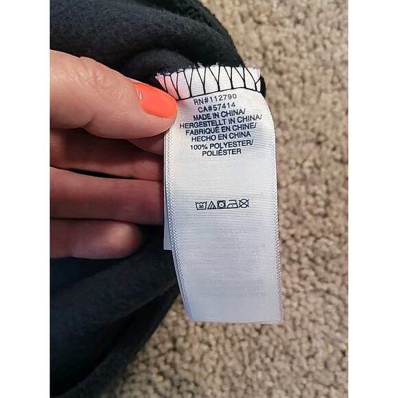 True Religion Lurex Black Polar Fleece Shacket Jacket for Men Size M - Picture 7 of 8